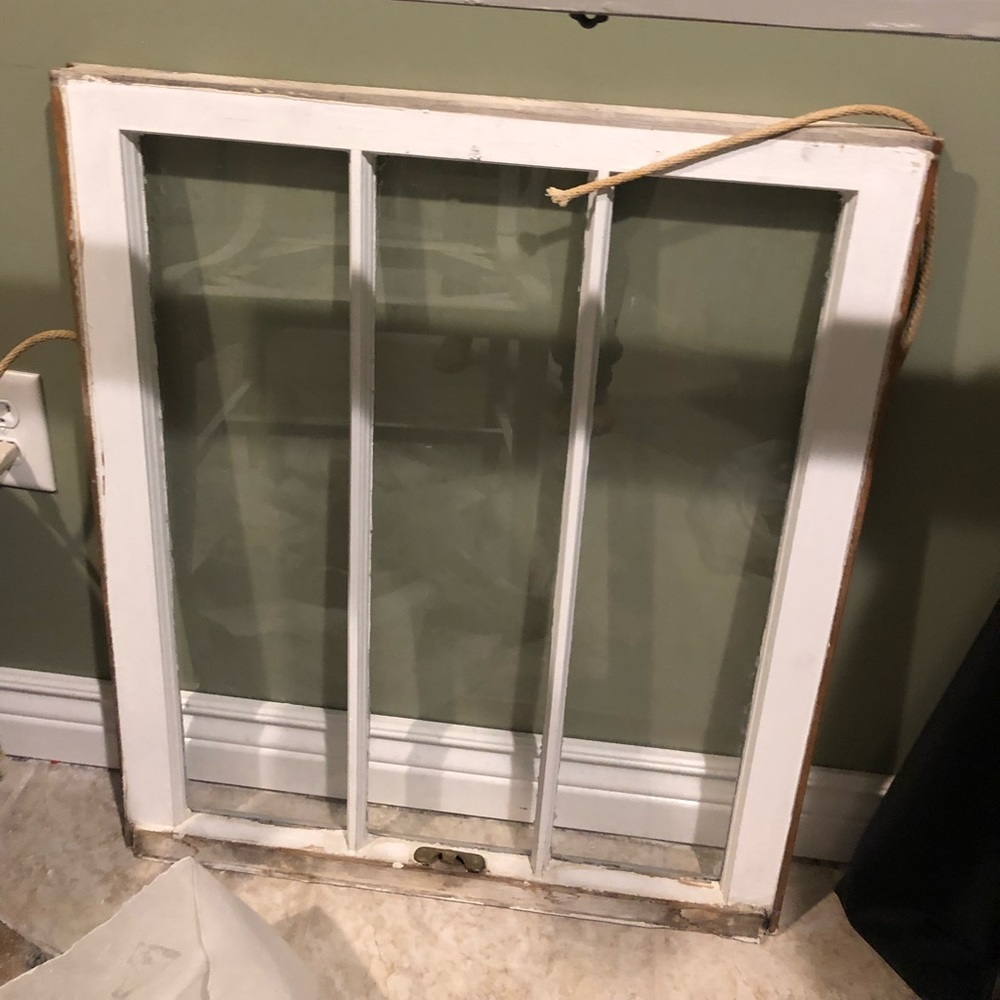 Salvage from 1920 home beautiful window sash